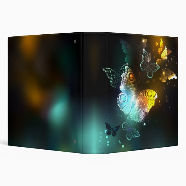 Luminous Butterfly and Night butterflies Binder (Background)