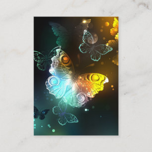 Luminous Butterfly and Night butterflies Business Card