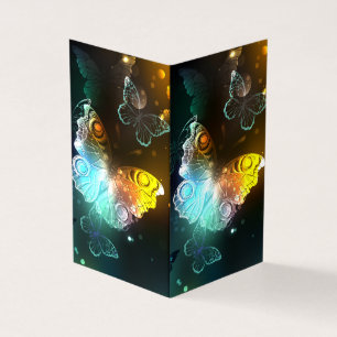 Luminous Butterfly and Night butterflies Business Card