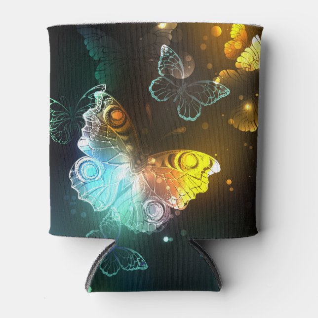 Luminous Butterfly and Night butterflies Can Cooler (Front)