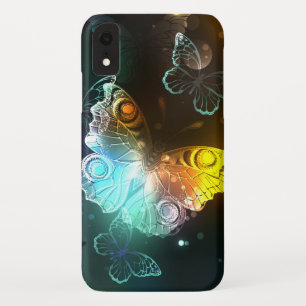 Luminous Butterfly and Night butterflies iPhone XR Case
