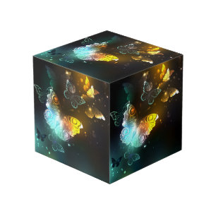 Luminous Butterfly and Night butterflies Cube