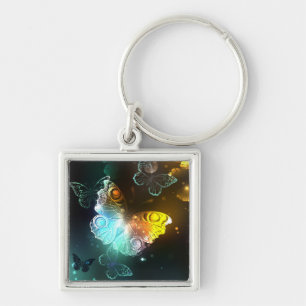 Luminous Butterfly and Night butterflies Keychain