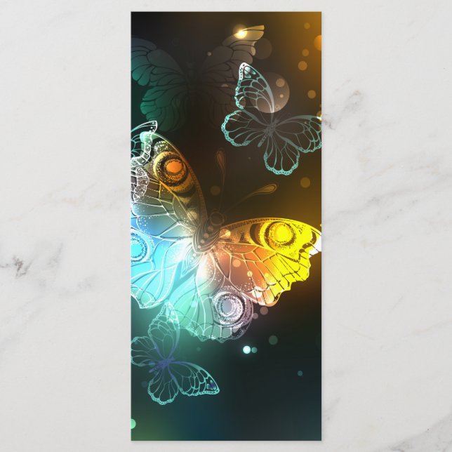 Luminous Butterfly and Night butterflies Menu (Front)