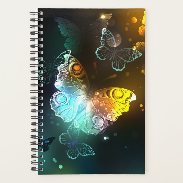 Luminous Butterfly and Night butterflies Planner (Front)