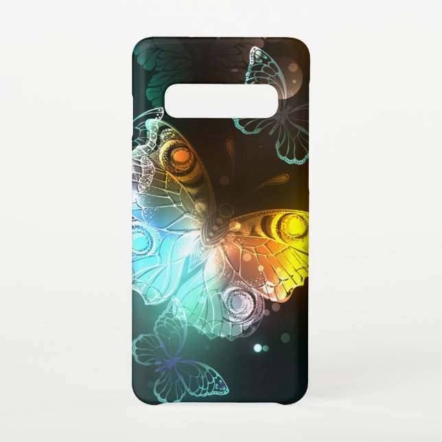 Luminous Butterfly and Night butterflies Samsung Galaxy Case (Back)