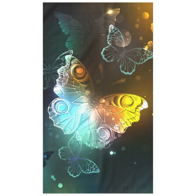 Luminous Butterfly and Night butterflies Tablecloth (Front)