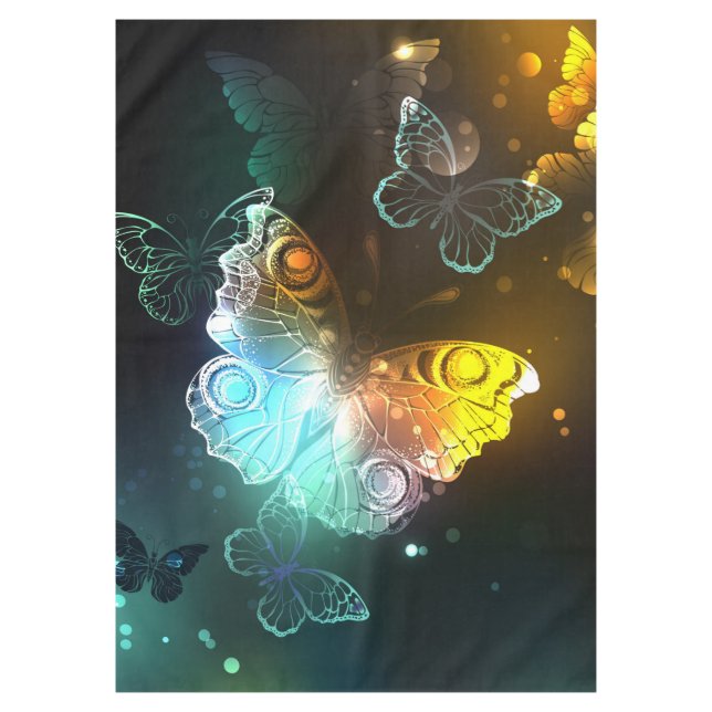 Luminous Butterfly and Night butterflies Tablecloth (Front)