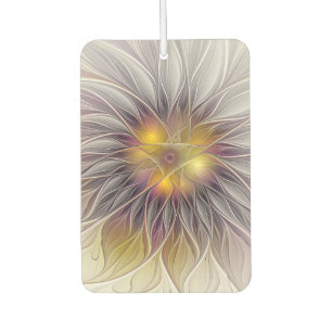 Luminous Colourful Flower, Abstract Modern Fractal Air Freshener