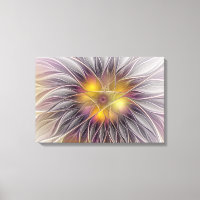 Luminous Colourful Flower, Abstract Modern Fractal