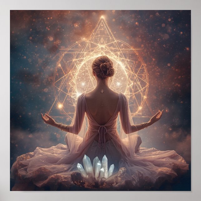 Luminous Crystal Meditation Poster (Front)