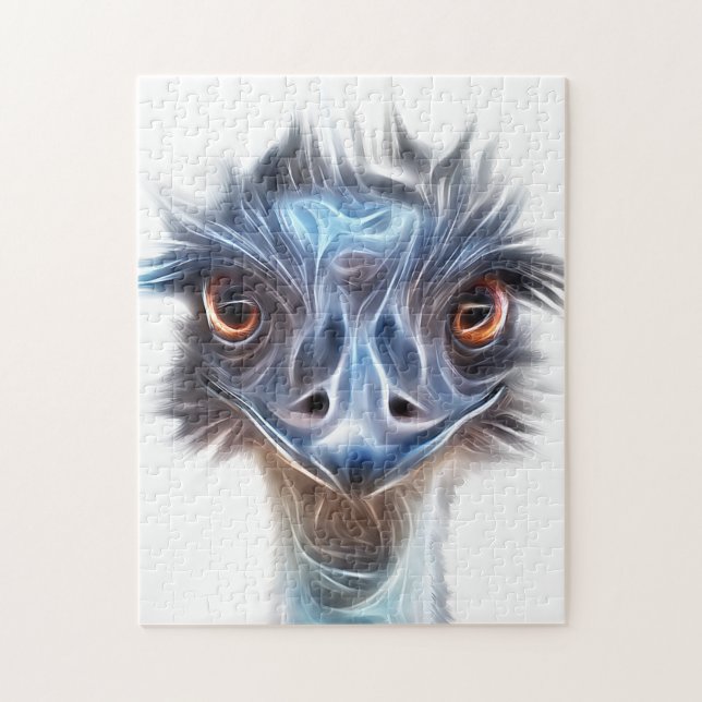 Luminous Emu Art Jigsaw Puzzle (Vertical)