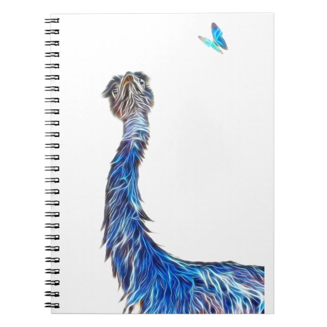 Luminous Emu Art Notebook (Front)