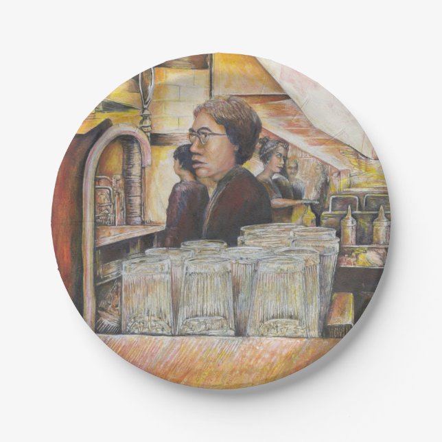 Luminous Equivalent of Passionate Emotions Paper Plate (Front)