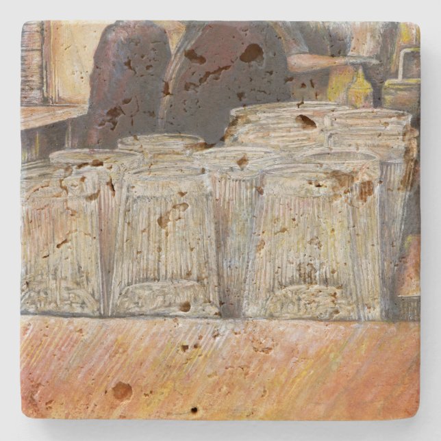 Luminous Equivalent of Passionate Emotions Stone Coaster (Front)