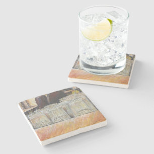 Luminous Equivalent of Passionate Emotions Stone Coaster