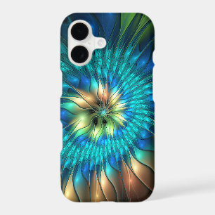 Luminous Fantasy Flower, Colorful Abstract Fractal