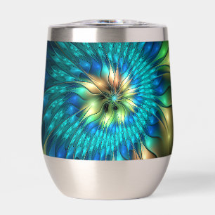 Luminous Fantasy Flower, Colourful Abstract Fracta