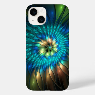Luminous Fantasy Flower, Colourful Abstract Fracta Case-Mate iPhone 14 Case