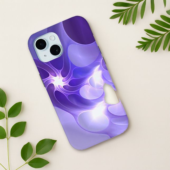 Luminous Flow Purple Abstract Glow Case-Mate iPhone Case (Creator Uploaded)