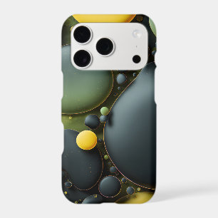 Luminous Fluid Dynamics: Yellow and Green Abstract