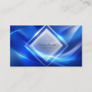 Luminous Futuristic Tech Logo Business Card