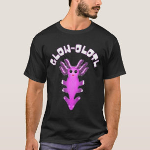 Luminous Galaxy Axolotl Digital Art T-Shirt