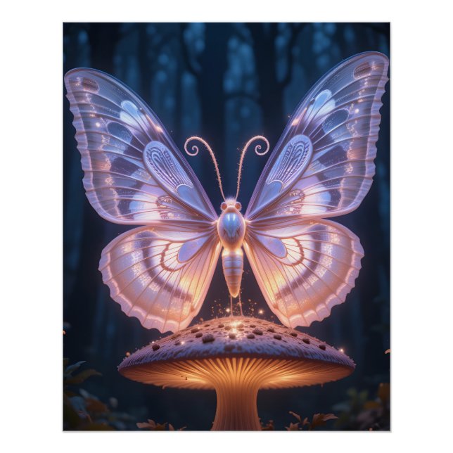 Luminous Lace Moth Poster (Front)