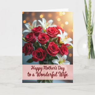 Luminous Lilies Mothers Card