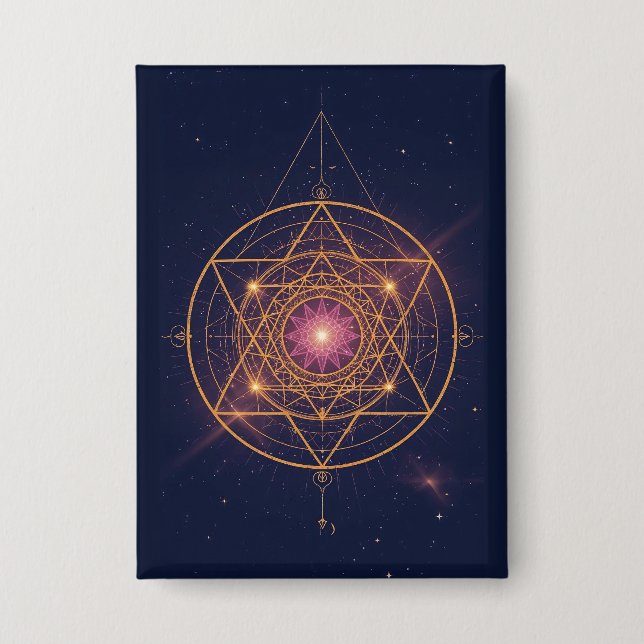 Luminous Mandala of Golden Harmony (Front)