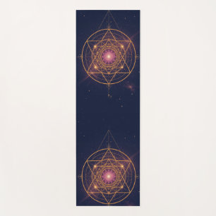Luminous Mandala of Golden Harmony Yoga Mat