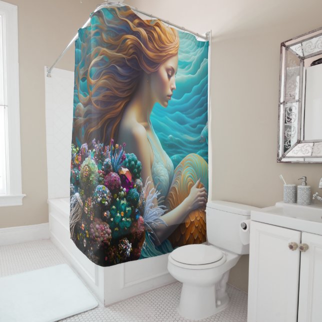  Luminous Mermaid and Gems (In Situ)