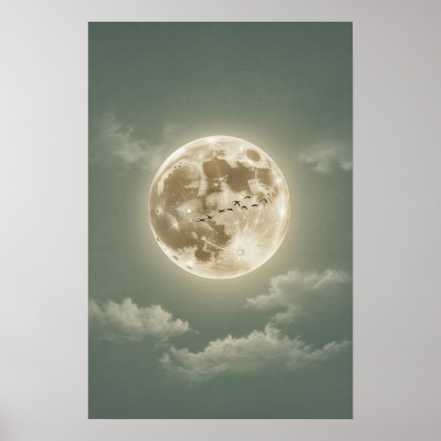 Luminous Moonrise Poster (Front)