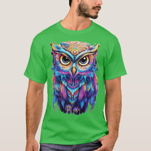 Luminous Nocturne Holographic Owl Splendour 2 T-Shirt