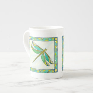 Luminous Pastel Dragonfly by Vanna Lam Bone China Mug