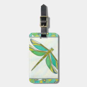 Luminous Pastel Dragonfly by Vanna Lam Luggage Tag