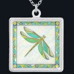Luminous Pastel Dragonfly by Vanna Lam Silver Plated Necklace<br><div class="desc">Created by Vanna Lam this luminous dragonfly is painted in pastel colours. You may not find its like in nature,  but it is a stunning creation nonetheless. Order your print today!</div>