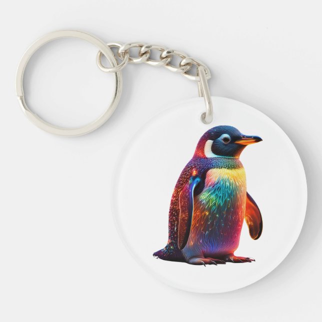 Luminous Penguin Charm Keychain (Front)
