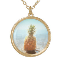 Luminous pineapple beach