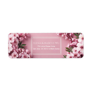 Luminous Pink Cherry Blossom Double Frame