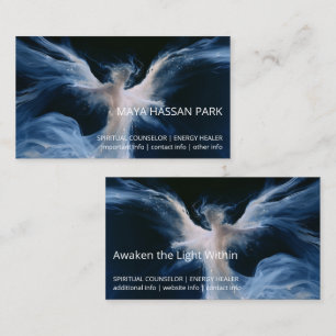 Luminous Presence Winged Angel Business Card