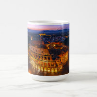 Luminous Roman Colosseum Nightscape