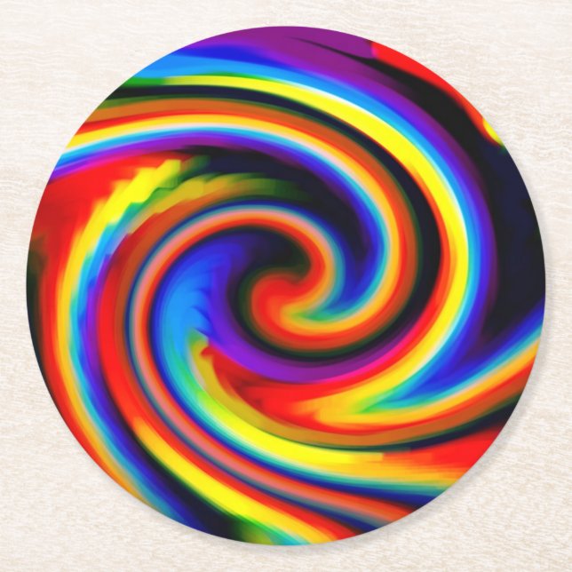 Luminous Round Paper Coaster (Front)