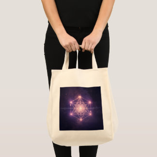 Luminous Sacred Geometry Cosmic Light Tote Bag