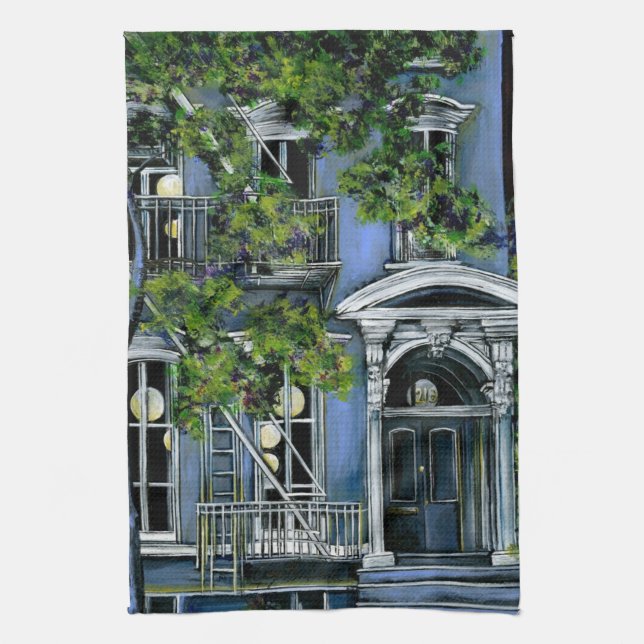 Luminous Spheres from Within Kitchen Towel (Vertical)