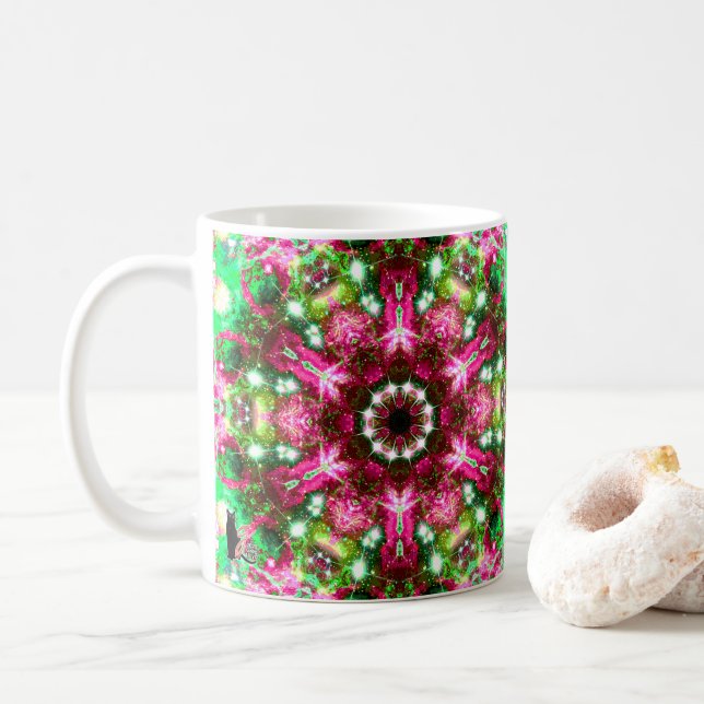 Luminous Stellar Kaleid Coffee Mug (With Donut)