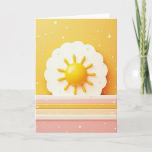 Luminous Sun Birthday Card