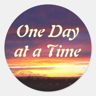 Luminous Sunset ODAT Classic Round Sticker