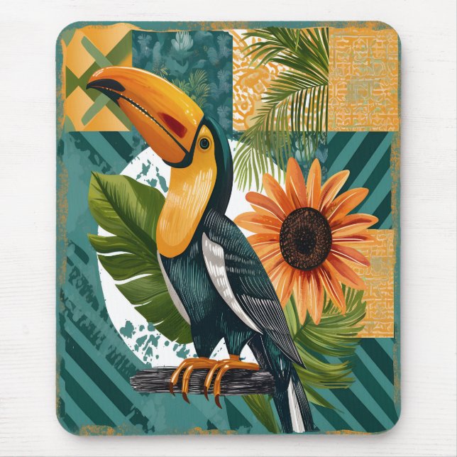 Luminous Tukan in tropical harmony Mouse Pad (Front)