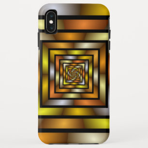 Luminous Tunnel Colourful Trippy Fractal Graphic iPhone XS Max Case